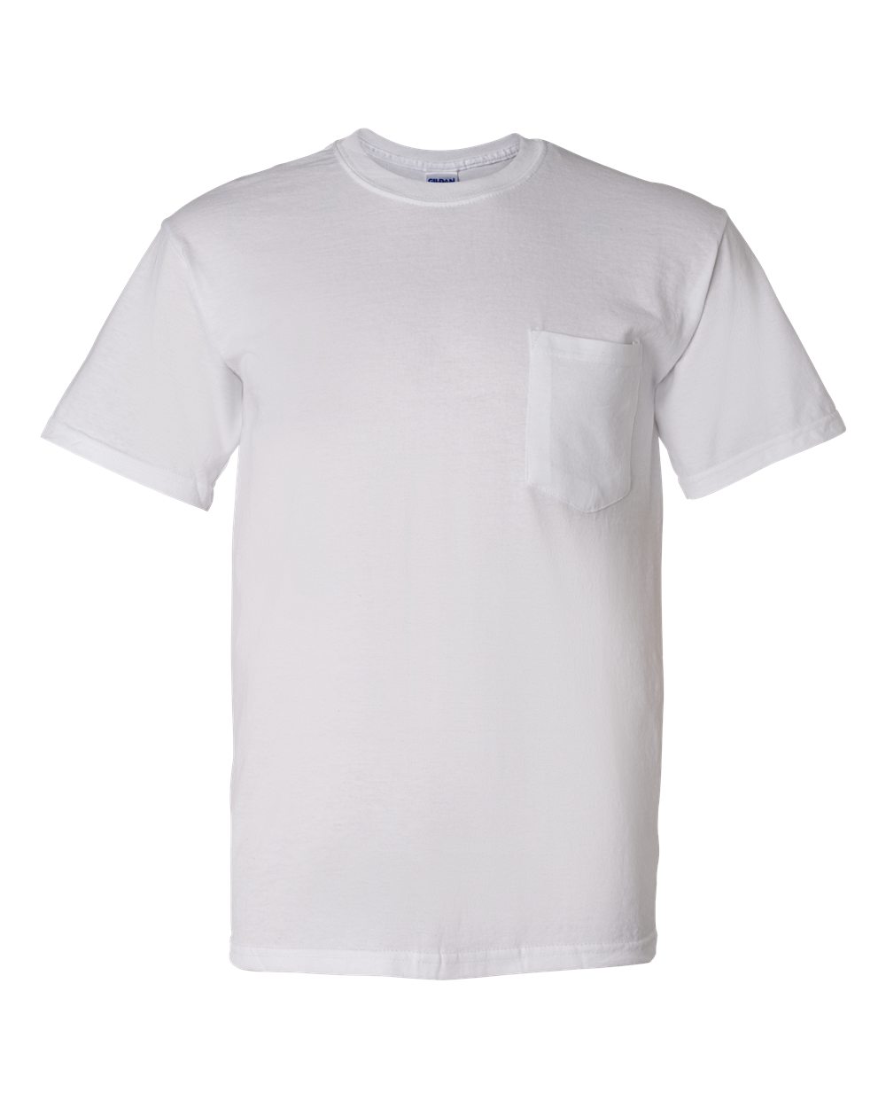 Gildan 8300 - DryBlend™ 50/50 T-Shirt with a Pocket - White