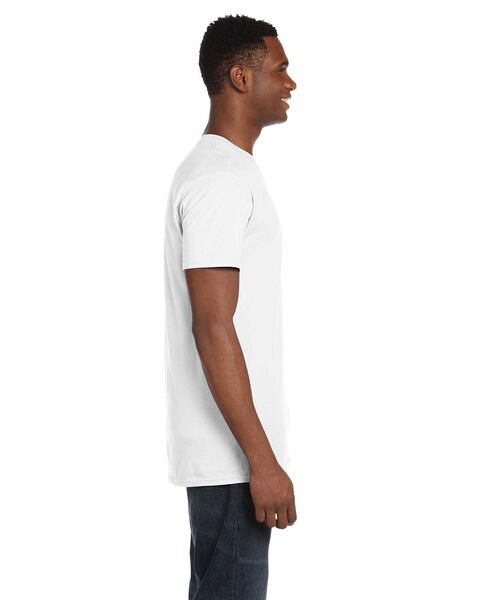 Hanes Men's Nano Premium Cotton V-Neck T-Shirt (Pack Of 2), White, Small
