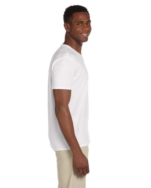 Gildan G64V - Softstyle® 4.5 oz. V-Neck T-Shirt - White | Wordans USA