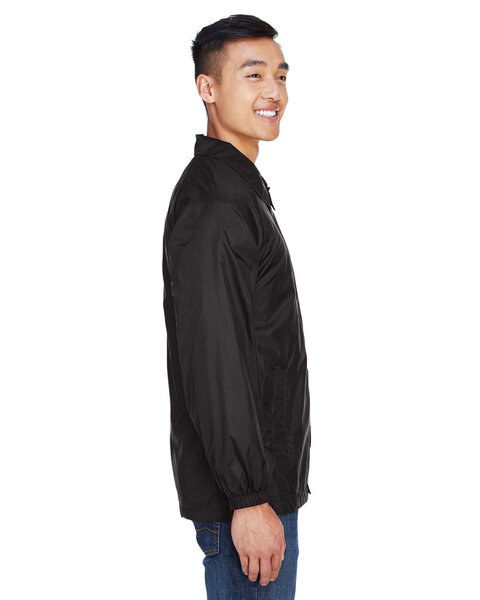 Harriton M775 - All-Weather Nylon Taffeta Staff Jacket with Jersey