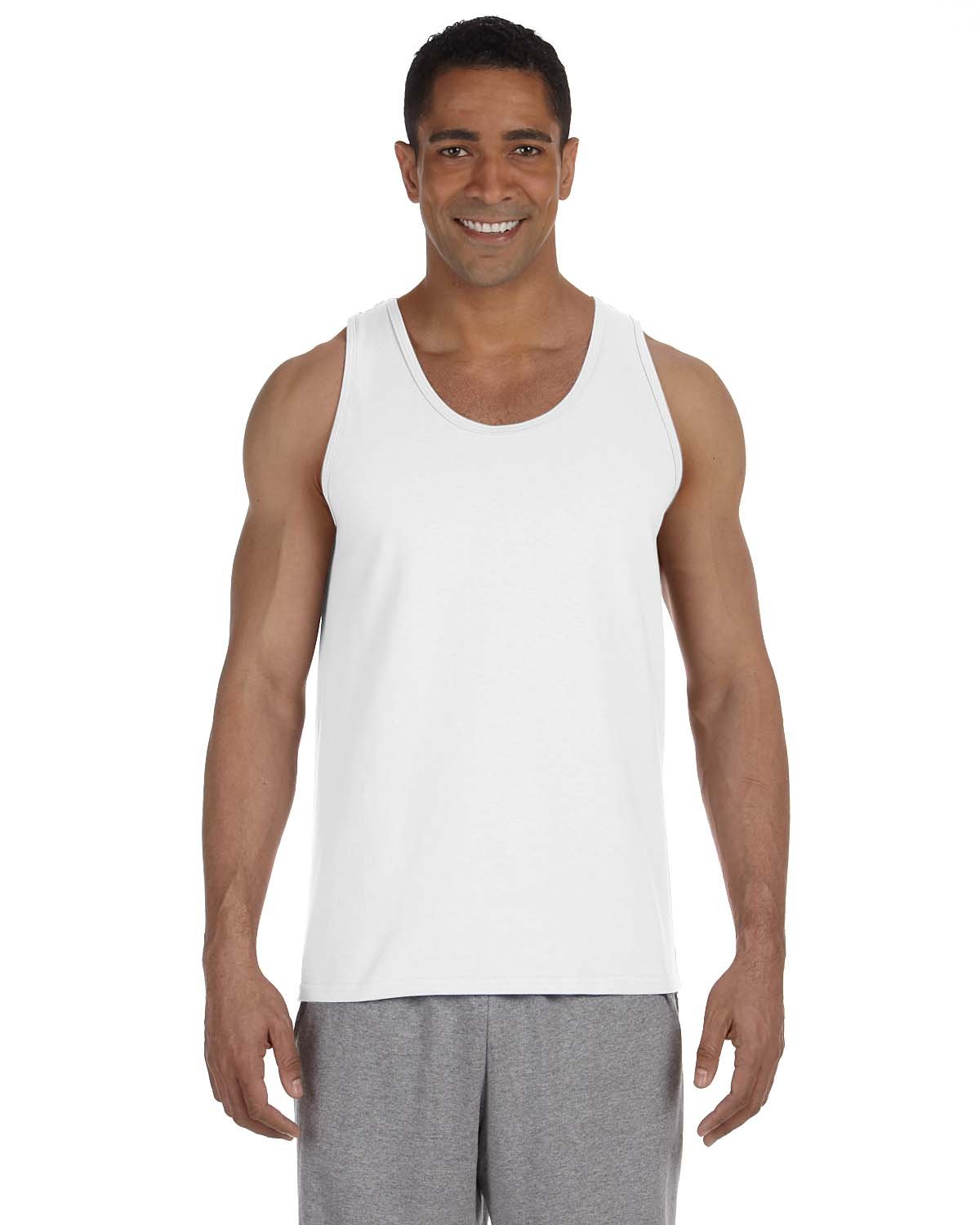 Gildan G2200 - Ultra Cotton Adult Tank Top - White | Wordans USA