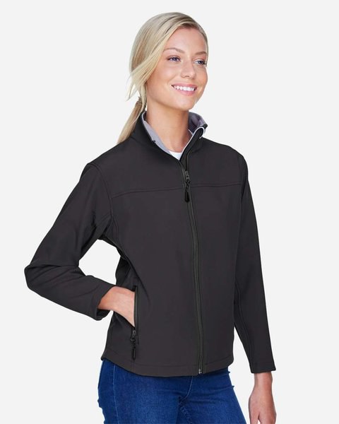 Devon & Jones D995W - Ladies Soft Shell Jacket - Black | Wordans USA