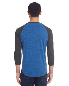 Threadfast 302G - Unisex Triblend 3/4-Sleeve Raglan