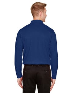Devon & Jones DG20L - Men's CrownLux Performance Plaited Long-Sleeve Polo