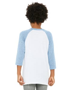 BELLA+CANVAS B3200Y - Youth 3/4 Sleeve Baseball Tee