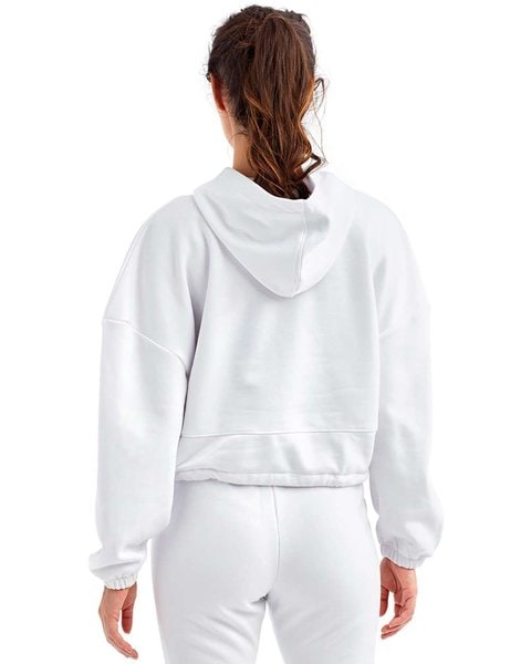 TriDri TD085 - Ladies Maria Cropped Oversized Hoodie - White