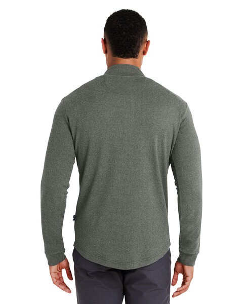 Swannies Golf SWE500 - Men's Emery Quarter-Zip - Olive/Grey Hthr