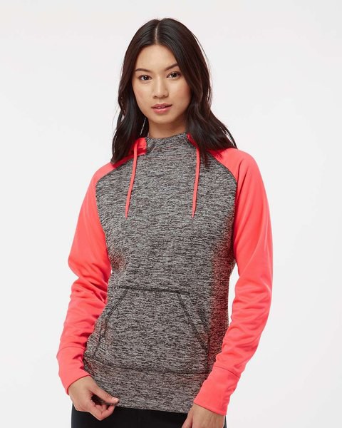 J. America 8618 - Sudadera con capucha Cosmic Fleece Colorblocked de mujer
