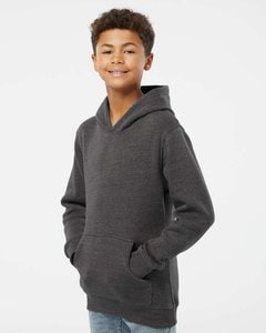J. America 8880 - Youth Triblend Fleece Hooded Sweatshirt