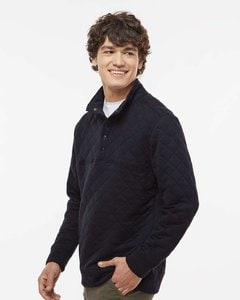 J. America 8890 - Jersey acolchado de media cremallera para hombre