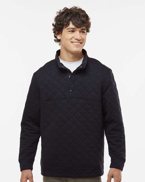 J. America 8890 - Jersey acolchado de media cremallera para hombre