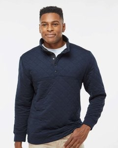 J. America 8890 - Jersey acolchado de media cremallera para hombre