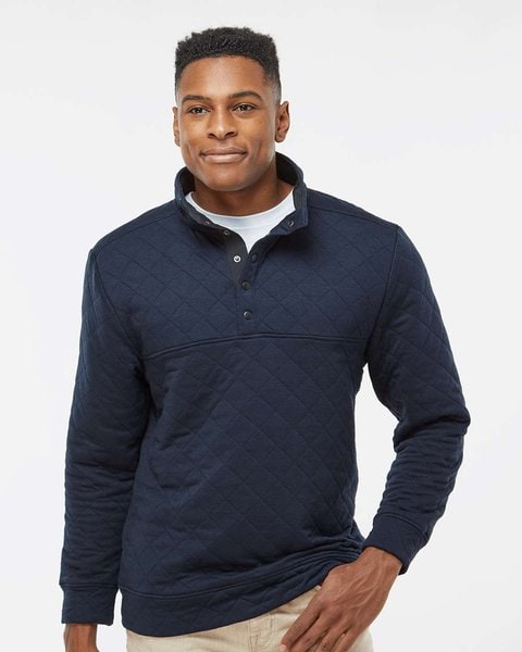 J. America 8890 - Jersey acolchado de media cremallera para hombre