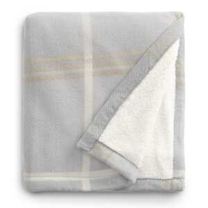 Plaid Fleece Sherpa Blanket - PCNA 1080-72