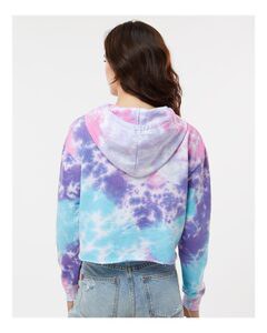 Colortone 8333 - Sudadera con capucha Tie-Dyed Crop de mujer