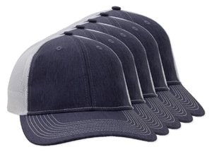 Navy Linen/White