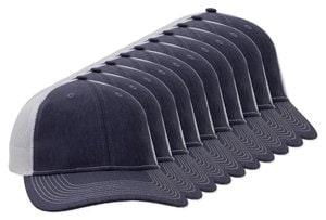 Navy Linen/White