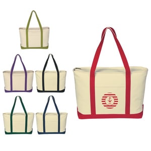 Wordans Promo 3235 - Large Heavy Cotton Canvas Boat Tote Bag