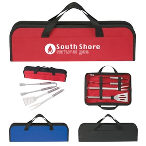 Wordans Promo 7035 - 3-Piece BBQ Set In Case
