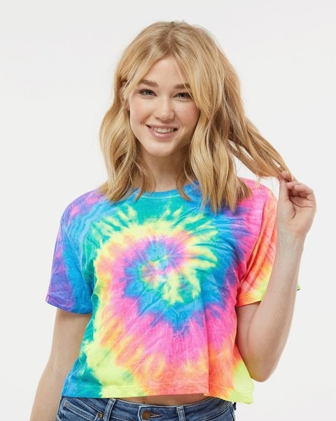 Camiseta Tie-Dyed Crop para mujer