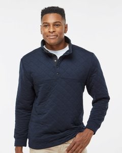 J. America 8890 - Jersey acolchado de media cremallera para hombre