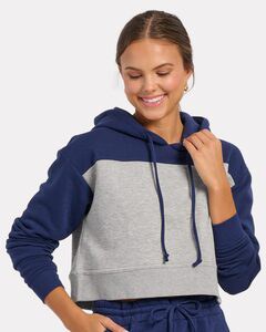 Boxercraft BW5404 - Sudadera Cropped Fleece Hooded de mujer