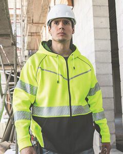 Kishigo JS150 - Sudadera con capucha y cremallera completa Premium Black Series