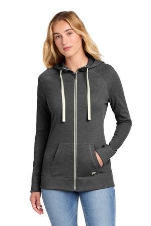 New Era LNEA122 - Women's Sueded Cotton Blend Full-Zip Hoodie. LNEA122