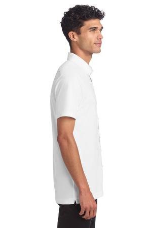 Mercer+Mettle MM1006 - Stretch Pique Full-Button Polo MM1006