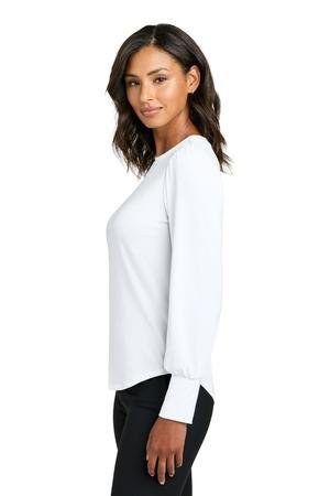 Mercer+Mettle MM1019 - Women's Stretch Jersey Long Sleeve Blouson Top MM1019