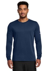 Nike NKBQ5230 - Dri-FIT Cotton/Poly Long Sleeve Tee. NKBQ5230