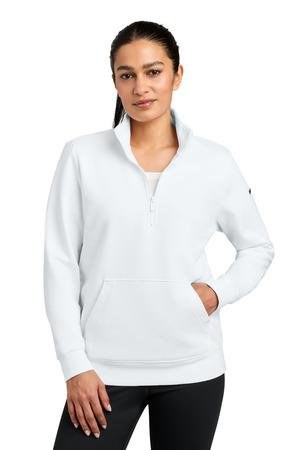Nike NKDX6720 - Club Fleece de Mujer con Mangas Swoosh de 1/2 Cierre NKDX6720