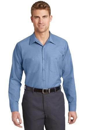 Red Kap SP14LONG - Long Size, Long Sleeve Industrial Work Shirt. SP14LONG