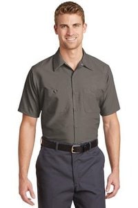 Red Kap SP24LONG - Long Size, Short Sleeve Industrial Work Shirt. SP24LONG