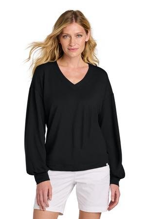 TravisMathew TM1LD009 - Mujer Fin de Semana Largo Cuello V TM1LD009