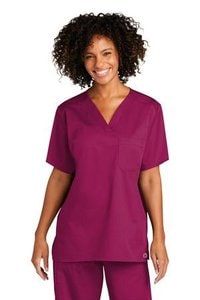 Wink WW3160 - Unisex WorkFlex Chest Pocket V-Neck Top WW3160