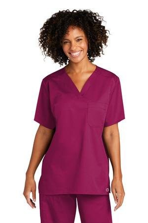 Wink WW3160 - Unisex WorkFlex Chest Pocket V-Neck Top WW3160