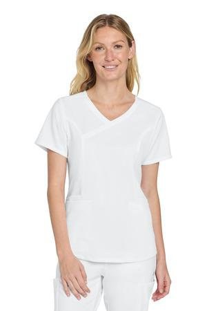 Wink WW4268 - Blusa cruzada con cuello alto para mujer WW4268