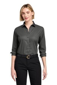 Brooks Brothers BB18003 - Camisa de Mujer Antirrugas Elástica Nailhead BB18003