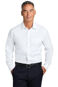 Brooks Brothers BB18012 - Camisa de Cuello Extendido Pinpoint Elástica Sin Arrugas BB18012