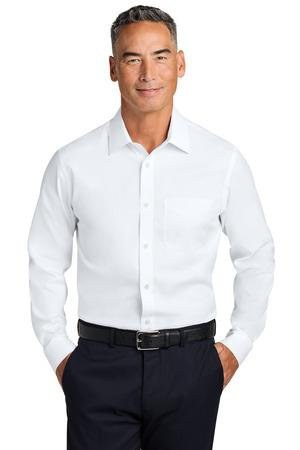 Brooks Brothers BB18012 - Camisa de Cuello Extendido Pinpoint Elástica Sin Arrugas BB18012
