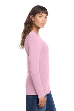 District DT135 - Women's Perfect Tri Long Sleeve V-Neck Tee DT135