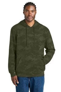 District DT2200C - Lavar sudadera con capucha de forro polar camuflado DT2200C