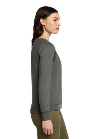 District DT672 - Sudadera de manga larga con cuello redondo de felpa francesa para mujer DT672