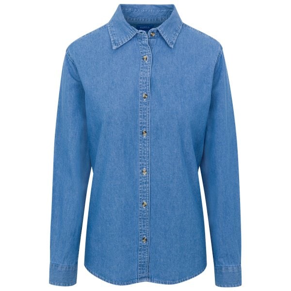 Port & Co LSP10 - LIQUIDACIÓN - Camisa vaquera de manga larga para mujer
