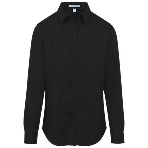 Port Authority L663 - Camisa de sarga SuperPro de manga larga para mujer