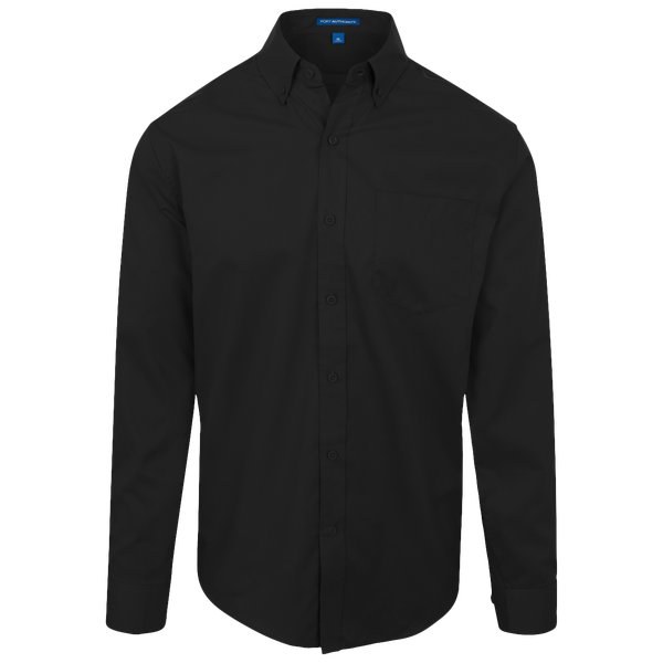 Port Authority S663 - Camisa de sarga SuperPro de manga larga para hombre