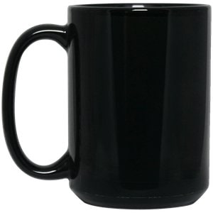 Taza negra de 15 onzas - Egotier BM15OZ