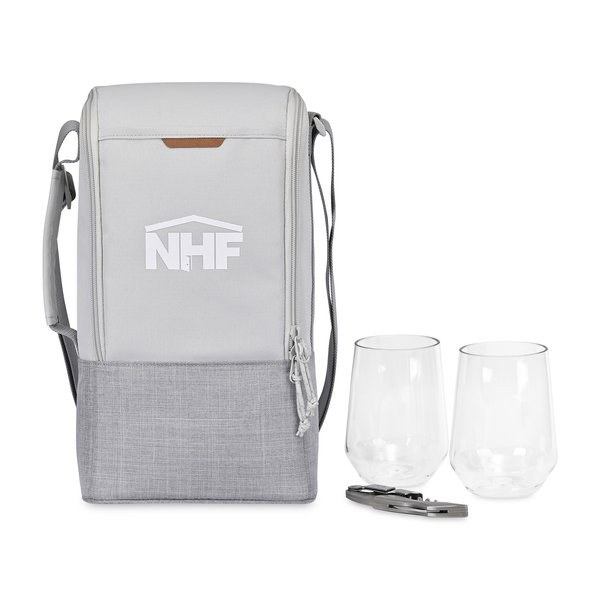 Bolsa de transporte aislada Parkview rPET reciclado para vino para llevar