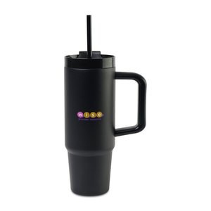 GiftRetail 101942 - Vaso térmico de viaje Adrian con pajita - 30 oz